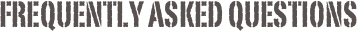 frequently asked questions